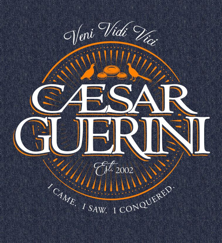 Caesar Guerini Logo - Conquered Insignia Tshirt (Navy Heather) - Caesar Guerini USA