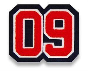 Varsity Letter S Logo - VARSITY LETTERMAN LETTER JACKET NUMBER PATCH 2 DIGIT DOUBLE FELT ...