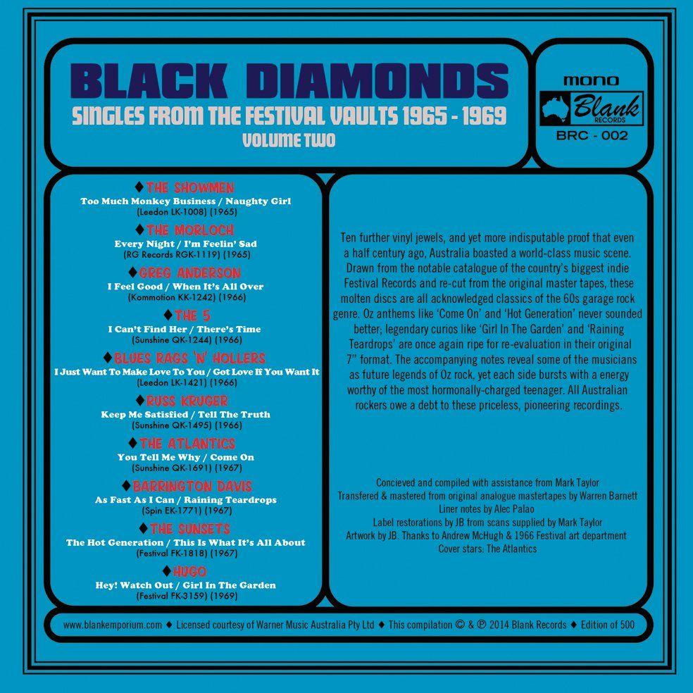 Two Black Diamonds Logo - Black Diamonds : Singles From The Festival Vault 1965 - 1969 Volume ...
