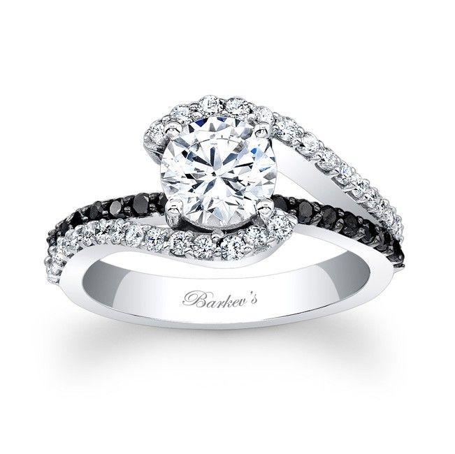 Two Black Diamonds Logo - Barkev's Black Diamond Engagement Ring