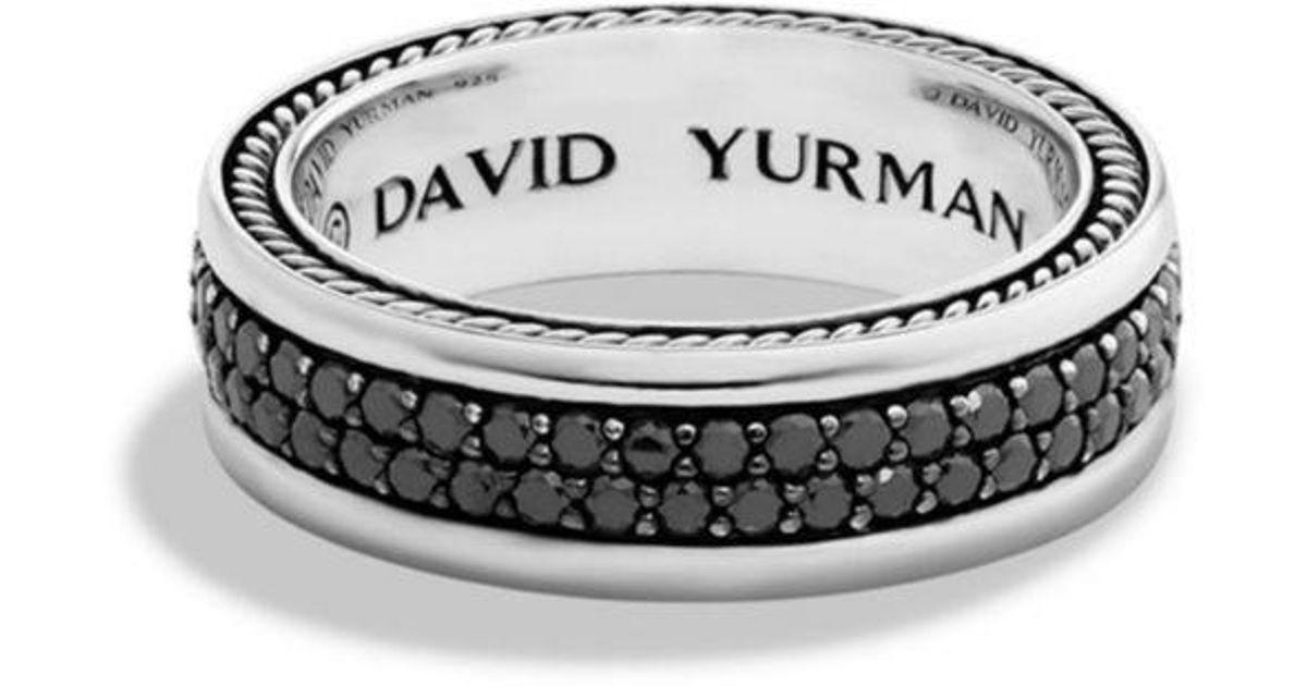 Two Black Diamonds Logo - Lyst - David Yurman Streamline Two-row Band Ring With Black Diamonds ...