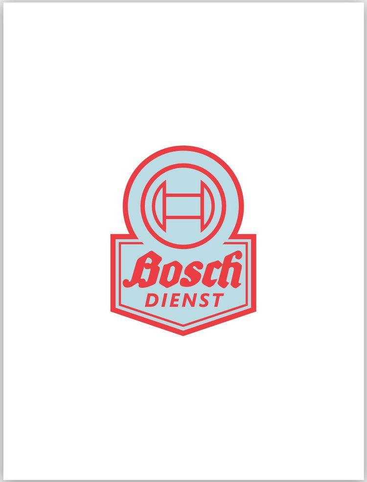 Vintage Bosch Logo - The Air Factor-Shop Bosch Dienst Vintage. Blue background. Porsche ...