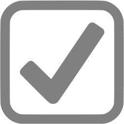 Check Box Logo - Gray checked checkbox icon - Free gray check mark icons