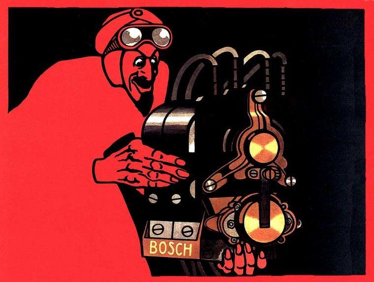 Vintage Bosch Logo - The Early History of the Bosch Magneto Company in America. The Old