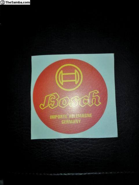 Vintage Bosch Logo - TheSamba.com :: VW Classifieds - bosch logo sticker for battery