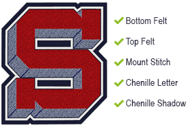 Varsity Letter S Logo - Varsity Letters from Neff