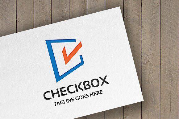 Check Box Logo - Check Box Logo Logo Templates Creative Market