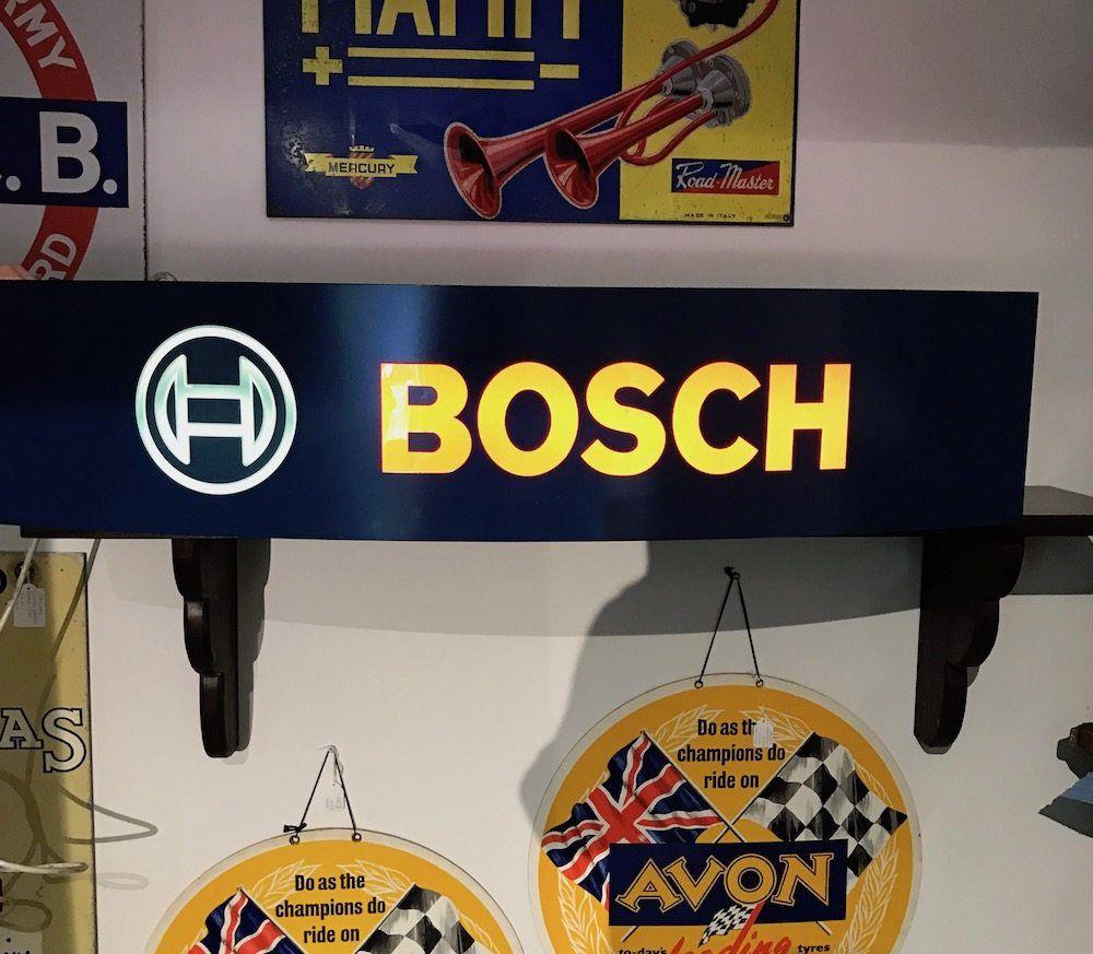 Vintage Bosch Logo - Bosch Light box. - Vintage Motoring UK