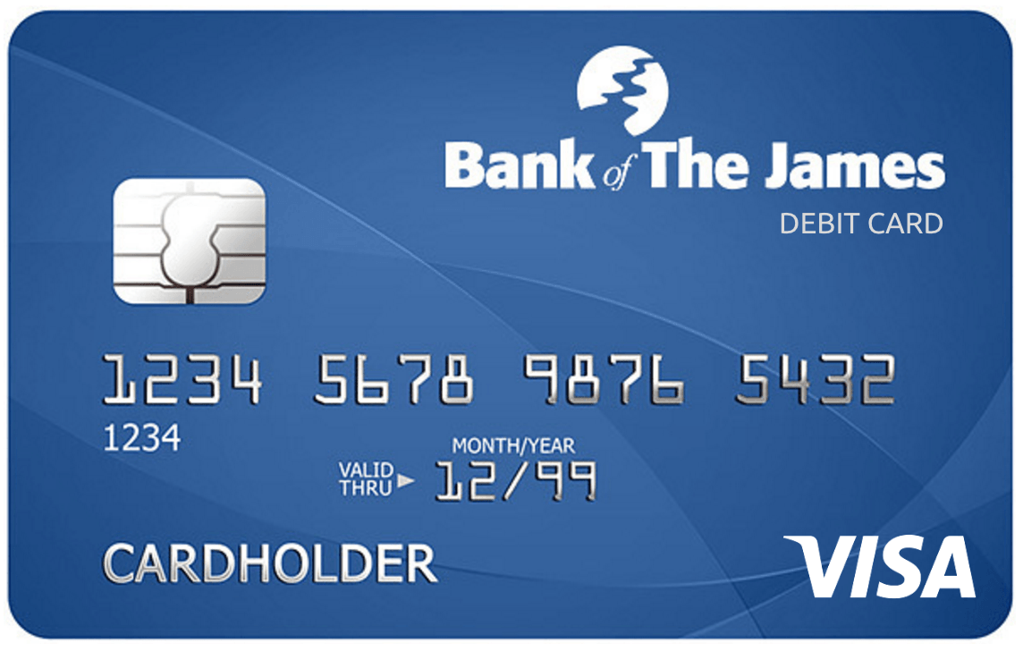 Debit Card Logo - Visa Debit Card and CardValet at Bank of the James