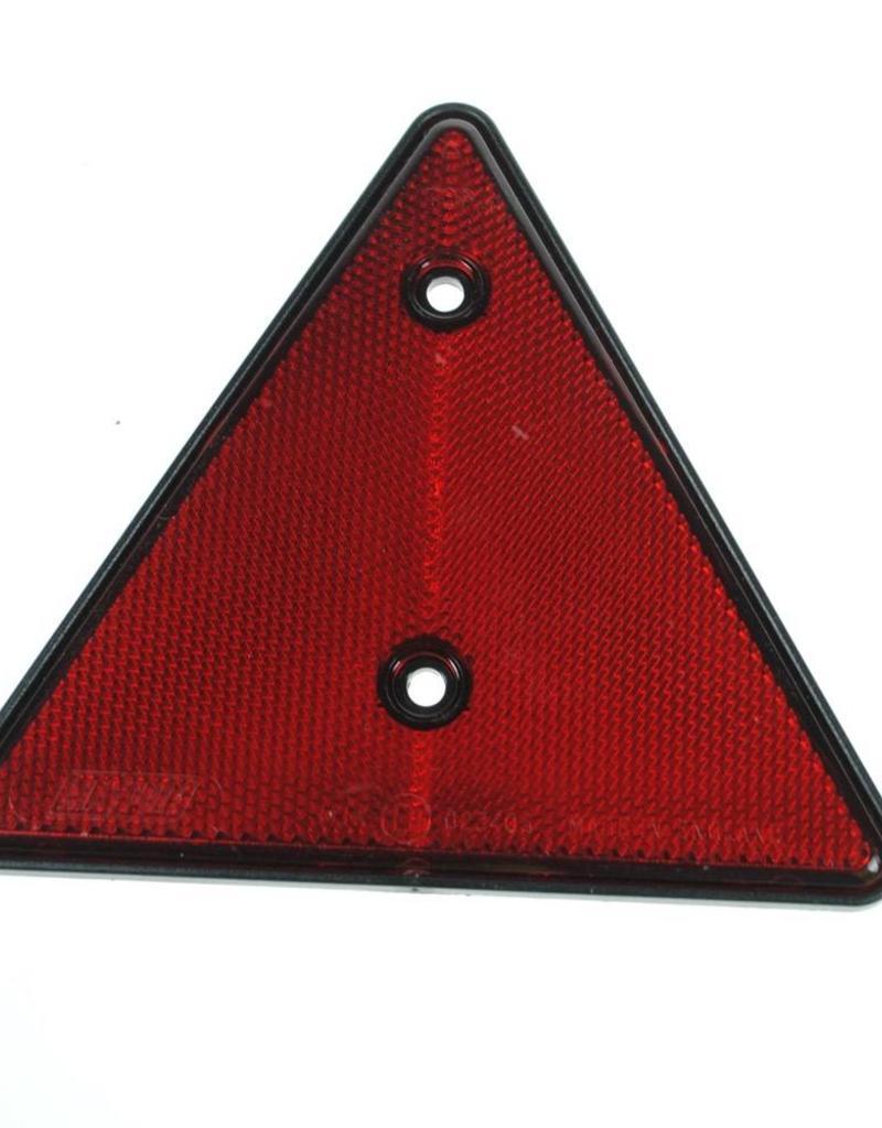 Circle in a Red Triangle Logo - Red Triangle Reflector Lens. Fieldfare Centre. UK