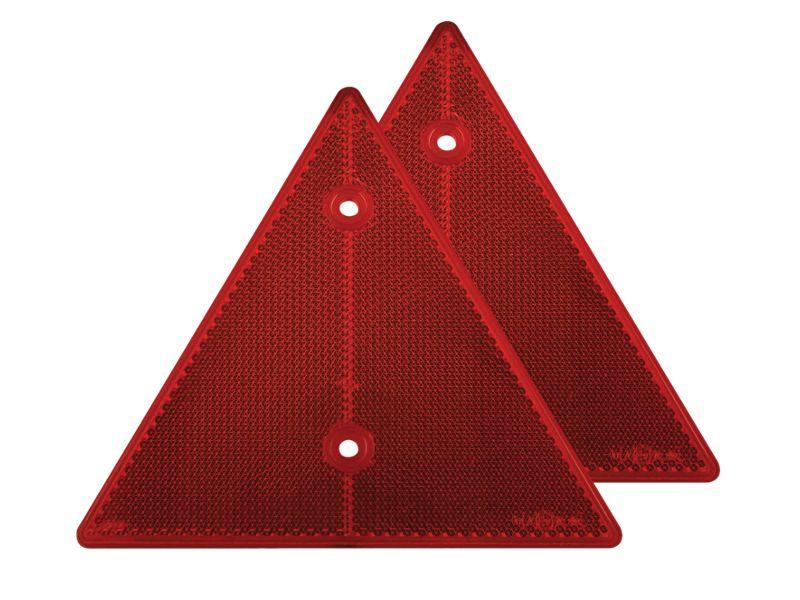 Circle in a Red Triangle Logo - Red Triangle Reflex Reflector - Twin Pack | 12 Volt Planet