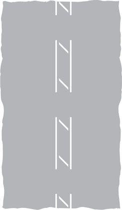 Black and White Line Logo - Road markings Highway Code