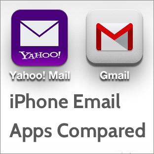 Email Apps Logo - Gmail vs Yahoo Mail for iPhone, a Comparison of Email Apps