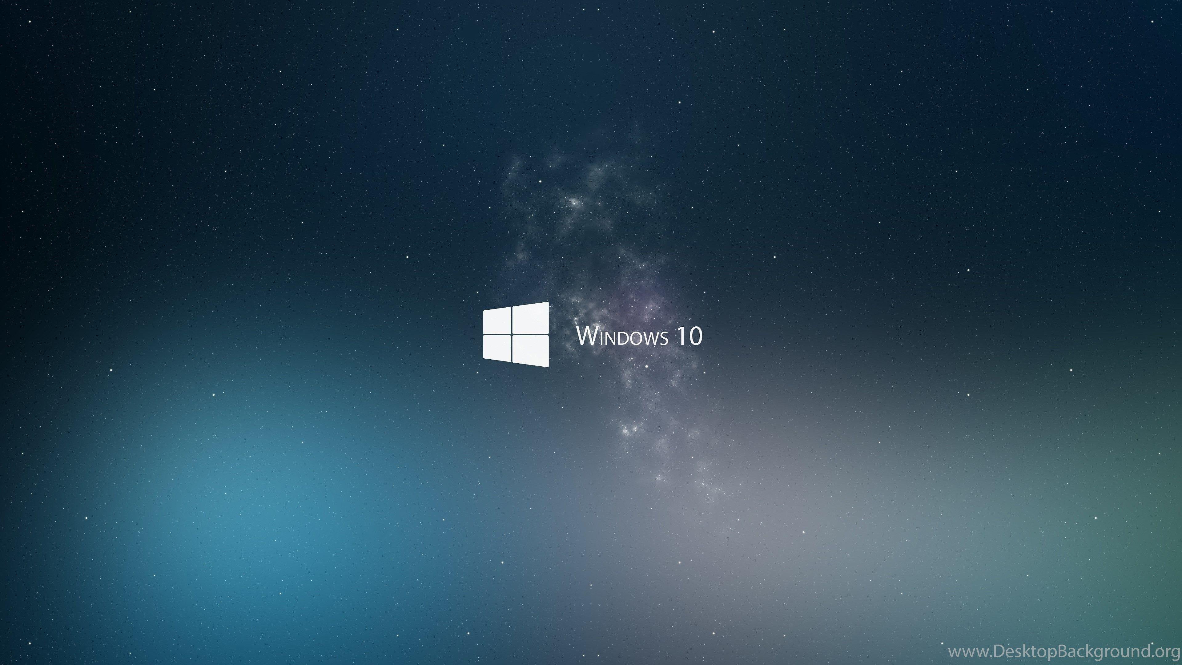 White Windows Logo - White Windows 10 Logo In Space 4K Wallpapers Desktop Background