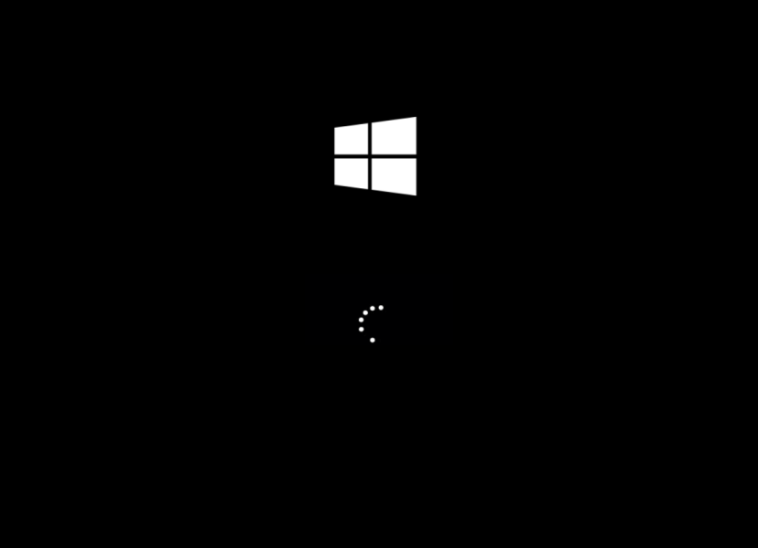 White Windows Logo - Windows 8 RTM Bootscreen (White Logo)