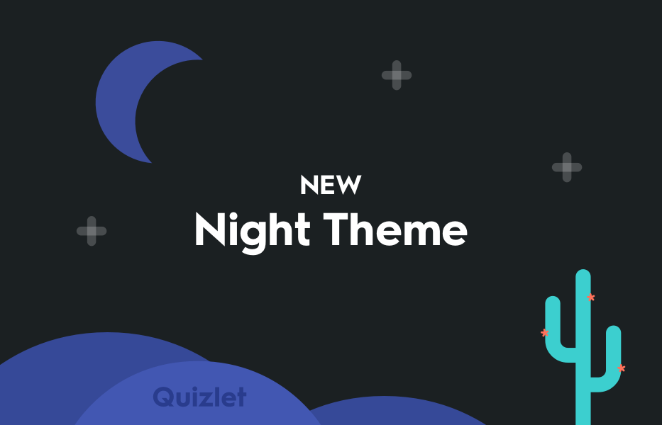 Cool Blue Quizlet Logo - Stay up late with Quizlet Night Theme | Quizlet