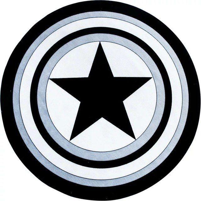 Fashion Star in Circle Logo - Europe Round Carpet Captain America Shield Carpet 80/100cm Living ...