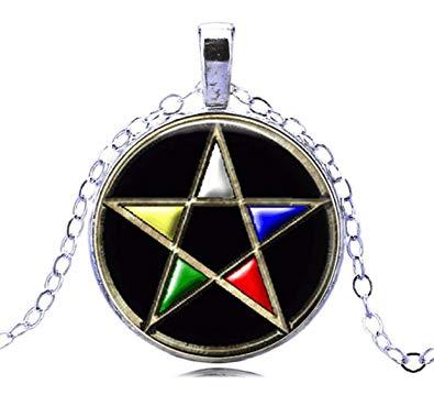 Fashion Star in Circle Logo - Amazon.com: Gemingo New Fashion Star Pentagram Necklace Pentagram ...