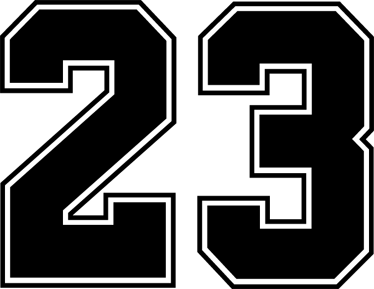 Number 23 Jordan Logo - Jordan 23 Number Sticker