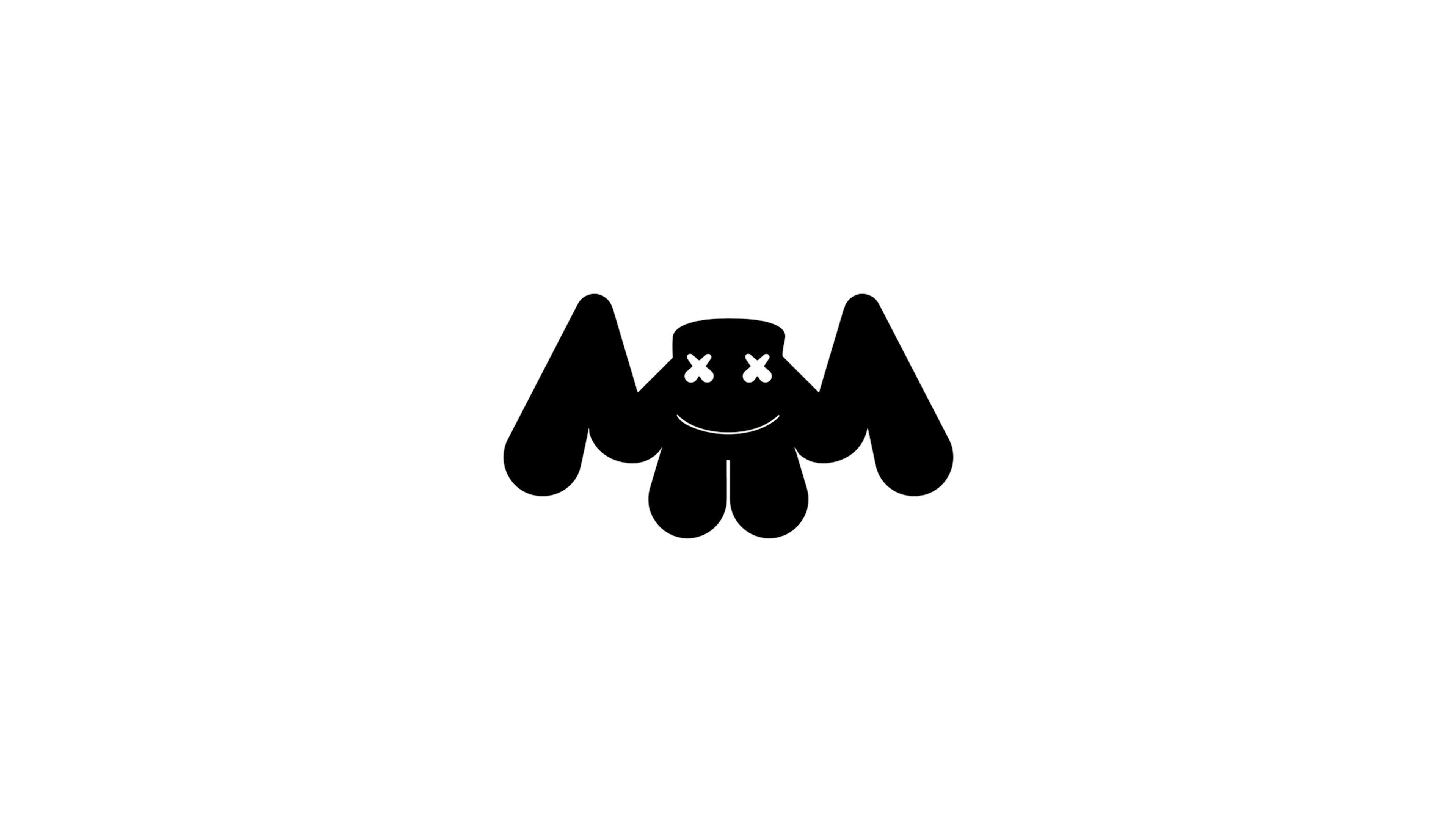 Marshmello Logo - Marshmello Logo White | Marshmello in 2019 | Windows wallpaper ...