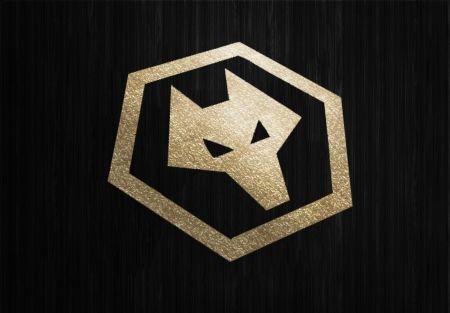 Wolf Soccer Logo - Wolves Gold & Black Logo & Sports Background Wallpaper