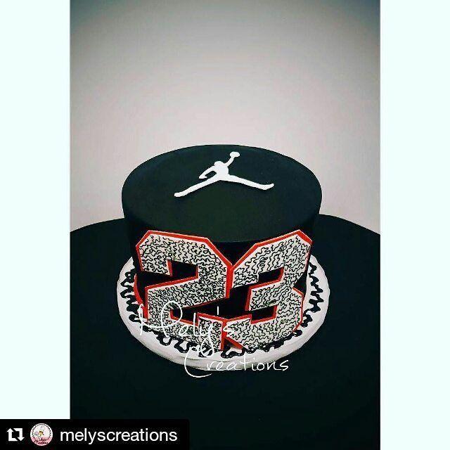 Number 23 Jordan Logo - Repost with ・・・ Michael Jordan Cake w