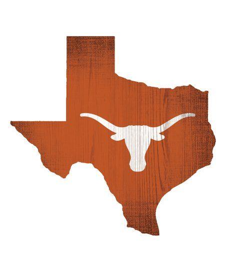 Longhorns Logo - Fan Creations Texas Longhorns Logo State Sign | Zulily