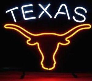 Longhorns Logo - New Texas Longhorns Logo Bar Man Cave Lamp Neon Light Sign 19