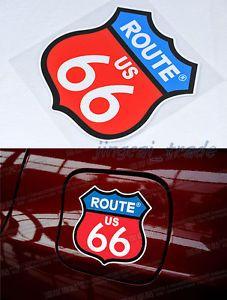 Blue and Red Body Logo - Red & Blue Color ROUTE 66 Logo Car Auto SUV Truck Body Fuel Tank