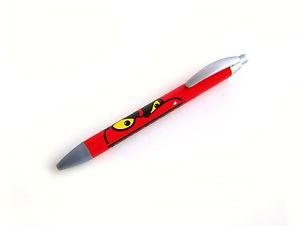 Blue and Red Body Logo - Teng Tools Ballpoint Pen With LOGO In Red Grey Body With Blue INK