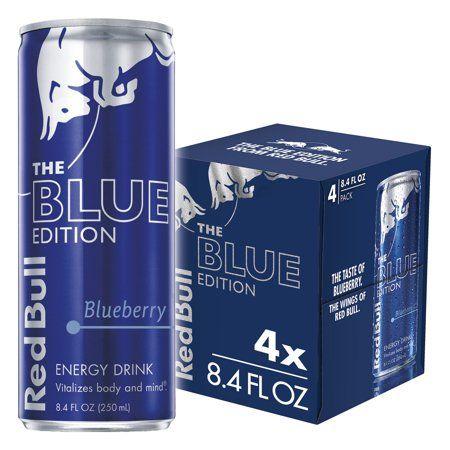 Blue and Red Body Logo - Red Bull The Blue Edition Blueberry Energy Drink, 8.4 Fl. Oz., 4 ...