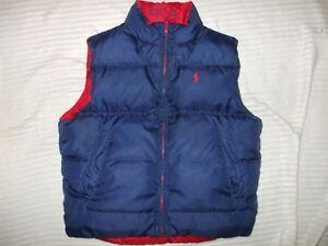 Blue and Red Body Logo - BOYS RALPH LAUREN POLO REVERSIBLE NAVY BLUE RED BODY WARMER.AGE 2T