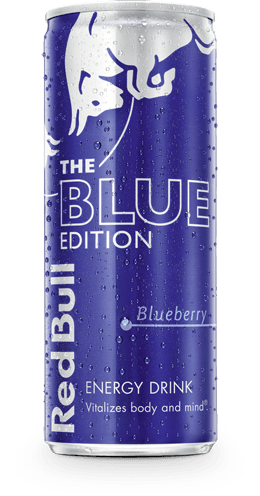 Blue and Red Body Logo - Red Bull Blue Edition - Energy Drink - Red Bull