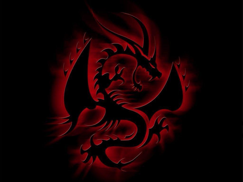 Dark Dragon Logo - Black dragon