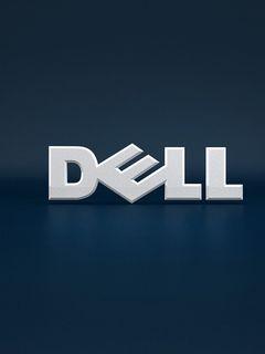 Old Dell Logo - Download wallpaper 240x320 dell, logo, background, company