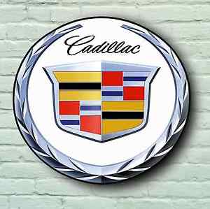 Classic Cadillac Logo - CADILLAC LOGO 2FT LARGE GARAGE SIGN WALL PLAQUE CLASSIC USA CAR ...