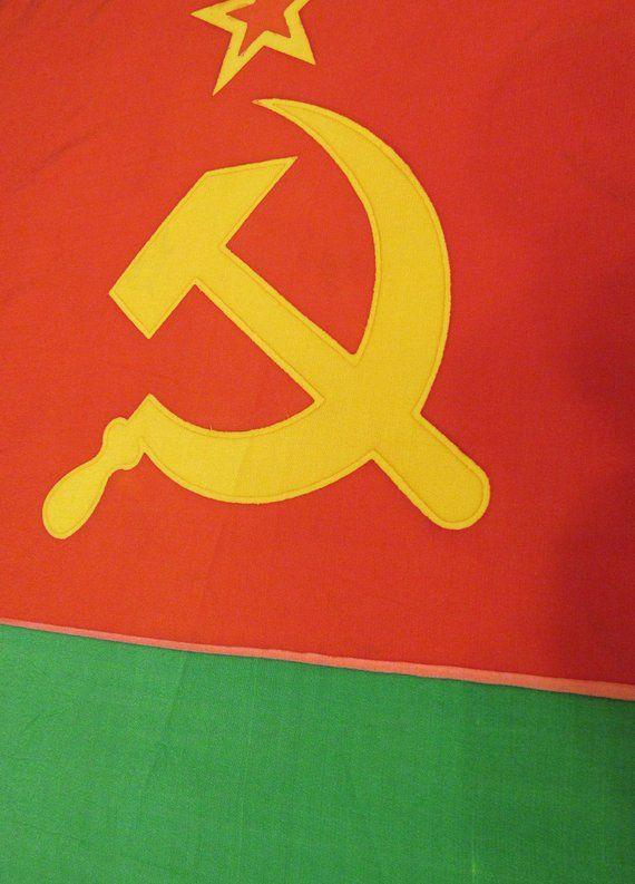 Red Green Flag Logo - Rare Moldavian SSR flag vintage red green flag Soviet | Etsy