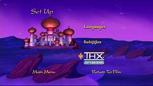 Thx DVD Logo - Aladdin DVD appears