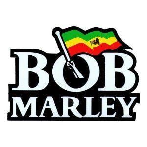 Red Green Flag Logo - Bob Marley, Gold & Green Flag Vinyl Sticker: Amazon.co.uk