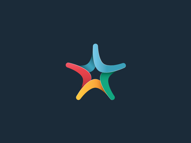 Boomerang Star Logo - Star Boomerang logo by Emil Ismailov | Dribbble | Dribbble