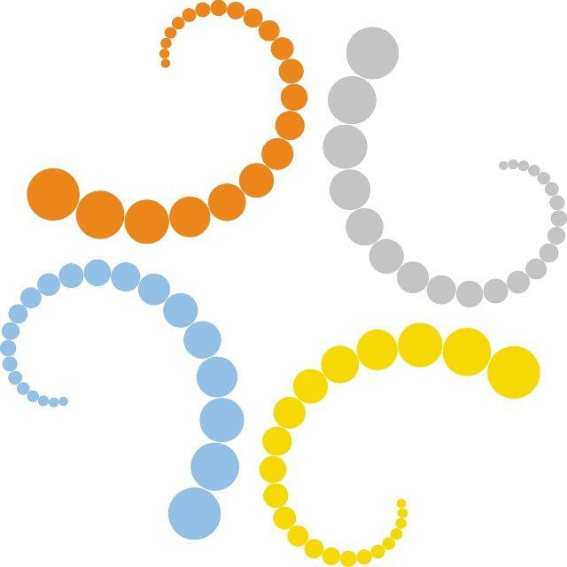 Swirling Orange Dots Logo - SWIRLING DOTS VECTOR ELEMENT
