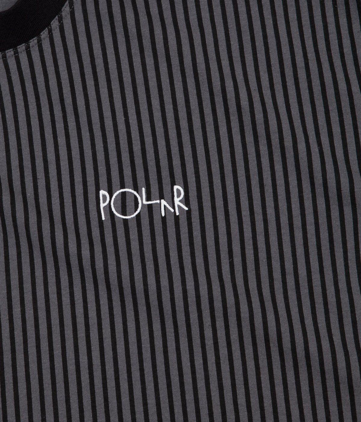 Vertical Stripe Logo - Polar Vertical Stripe T-Shirt - Black | Flatspot