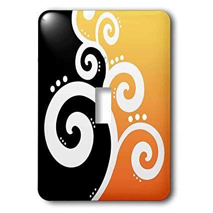 Swirling Orange Dots Logo - 3dRose Rewards4life Gifts - Chic Swirls And Dots Yellow - Light ...