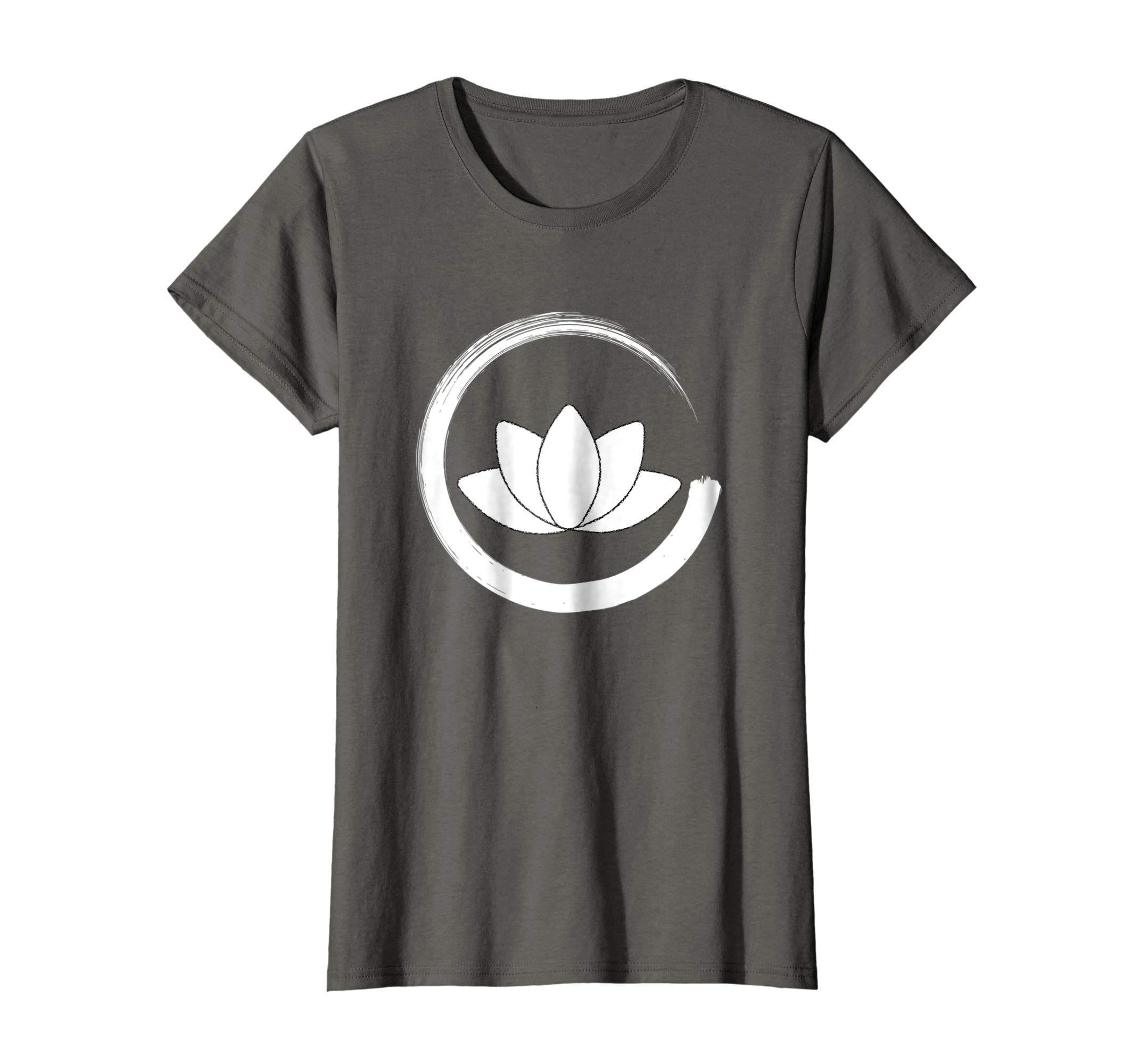 Zen Buddhist Logo - Amazon.com: Lotus Symbol Shirt - Zen Buddhist Enso Circle: Clothing