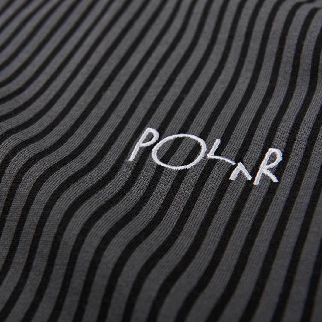 Vertical Stripe Logo - Polar Skate Co Vertical Stripe T Shirt Black
