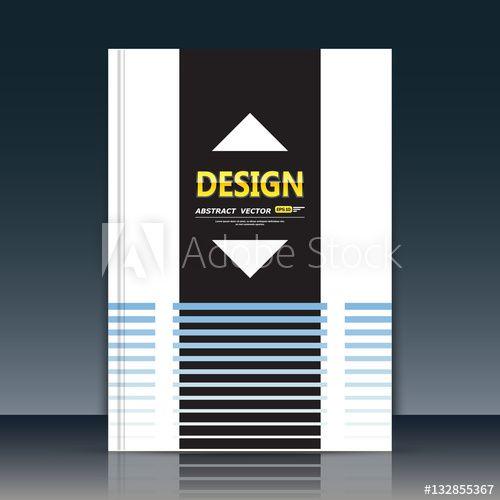 Vertical Stripe Logo - Abstract composition. Text frame surface. A4 brochure cover. White