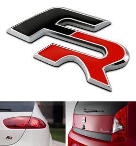 Black Black Red Car Logo - 3D Black Red Auto Car Emblems Badge Stickers Decals For FR ...