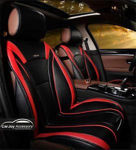 Black Black Red Car Logo - Quality Black Red Trim Car Seat Cover Mitsubishi Lancer 5 Seats