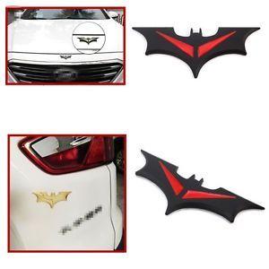 Black Black Red Car Logo - Black Red Sticker Batman Badge Emblem Tail Decal For Car Rear Tail