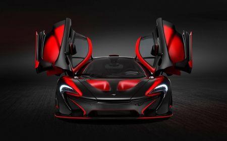 Black Black Red Car Logo - McLaren Red and Black & Cars Background Wallpaper